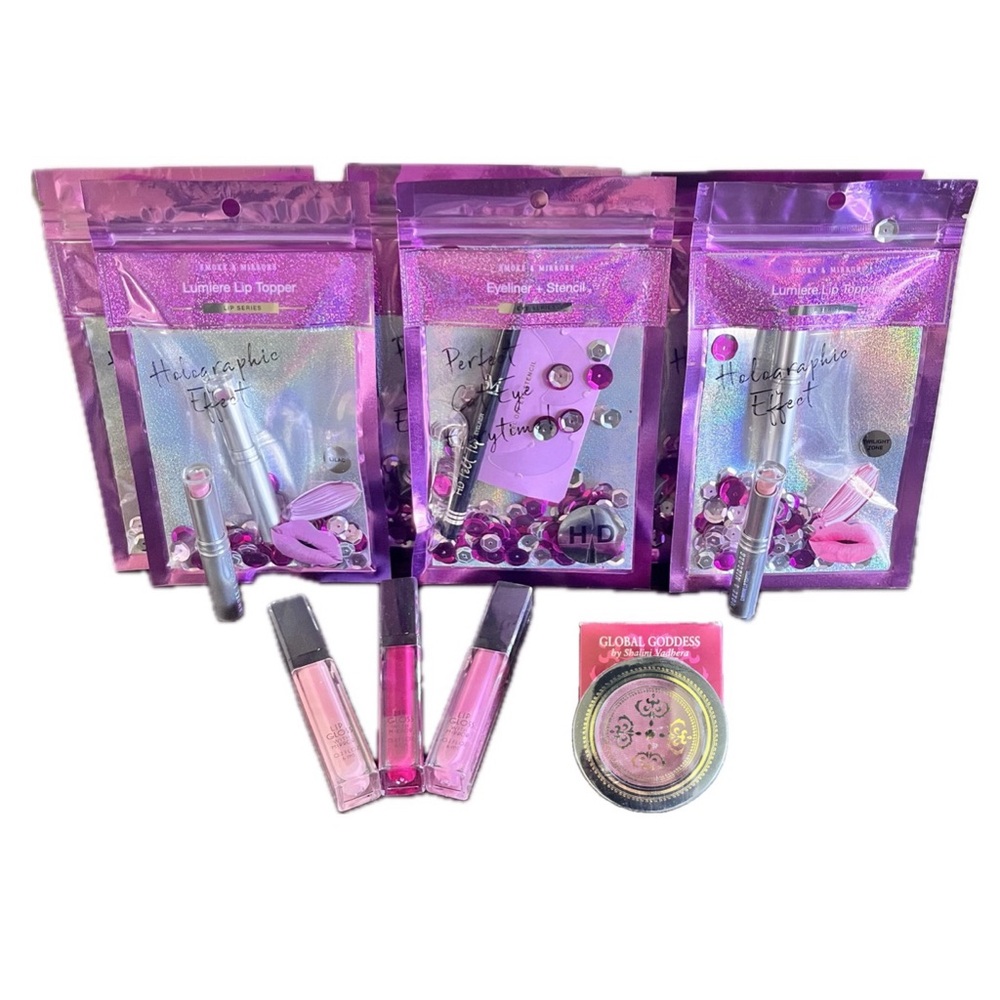 LIP EYE CHEEK Bundle Cosmetics Mixed Makeup 10 Piece Lot - NEW!